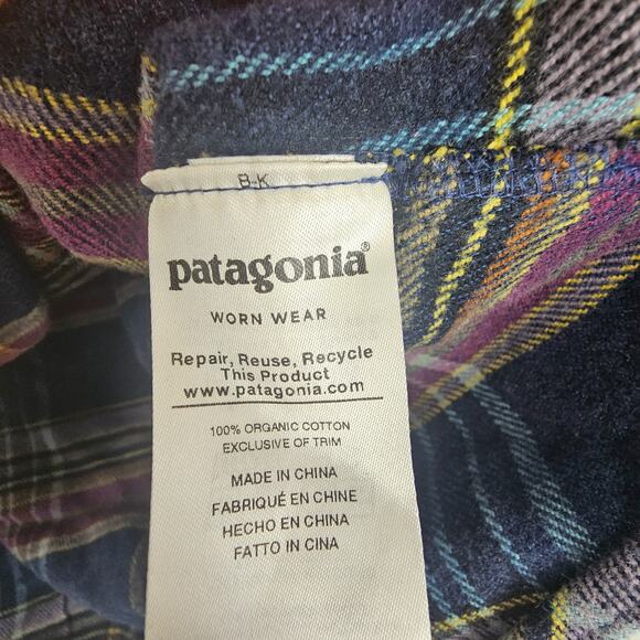 Patagonia Womens Fjord Flannel Shirt Size S Gorpcore Outdoor Hiking Trail Casual - Picture 8 of 9